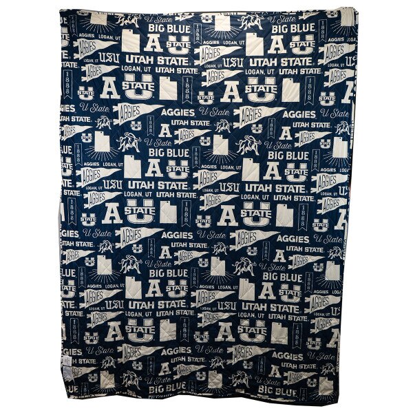 Utah State Quilted Reversible Blanket